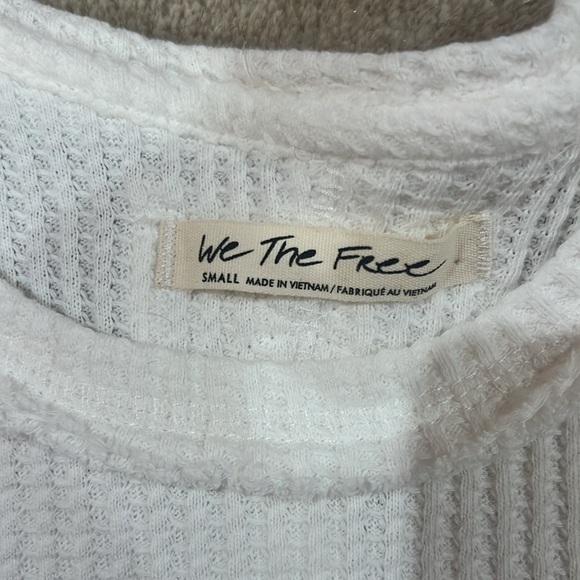 We the Free White Roll With It Thermal Free People - Picture 2 of 3